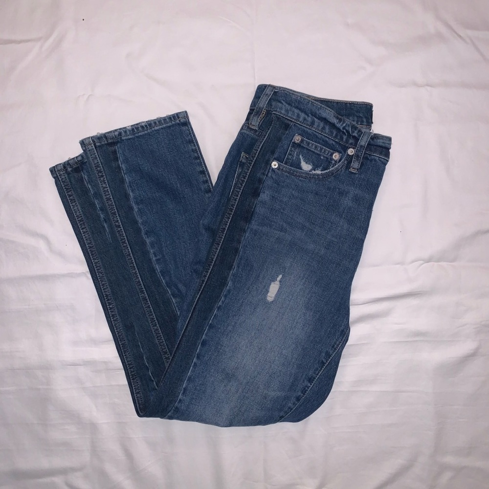 J. Crew Vintage Straight Jean in Two-Tone Denim